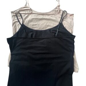 NWOT Old Navy First Layer Camisole Tank Tops Black & Beige XXL Pack‎ of 2
